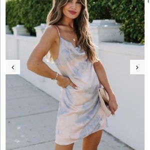 Seventh Heaven Tie Dye Mini Slip Dress